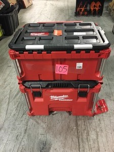 lot 105 image: Milwaukee Packout Rolling Tool Box in good condition