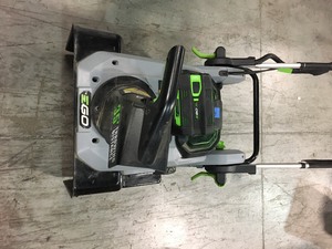 lot 110 image: EGO Power 21 in. Single Stage Electric Start 56 volt Battery Snow Blower with 5 ah Battery ONLY see pics  USED in working conditions