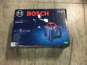 lot 111 image: Bosch 800 ft. Self Leveling Rotary Laser Level Kit with Carrying Case in good condition see pics
