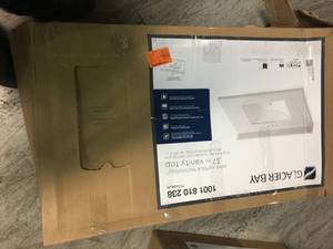 lot 206 image: 37 in. W x 22 in. D Solid Surface Vanity Top in Titanium with White Sink by Glacier Bay not used