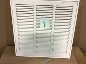 18 in. x 18 in. Square Return Air Filter Grille of Steel in White by Venti Air&nbsp&nbspin good condition&nbsp