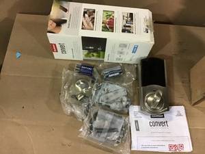 Convert Smart Lock Satin Nickel Conversion Kit featuring Z-Wave Technology by Kwikset&nbsp&nbspin good condition&nbsp