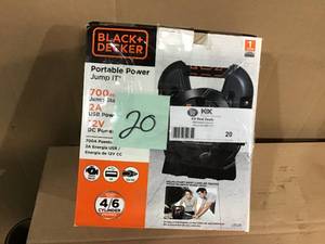 BLACKDECKER 300 Amp Portable Jump Starter&nbsp&nbspin good condition&nbsp