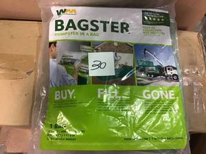 Dumpster in a Bag (Holds up to 3,300 lb.) by WM Bagster&nbsp&nbsp&nbspin good condition&nbsp