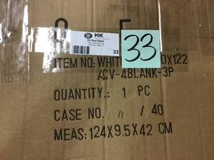 4 ft. White 3-Panel Blank Canvas Room Divider by Oriental Furniture&nbsp&nbspin good condition&nbsp