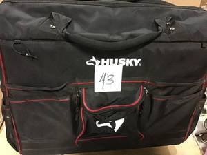 22 in. Pro Grade Rolling Tool Tote Bag by Husky&nbsp&nbspin good condition&nbsp
