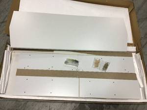 Monarch Specialties White Corner TV Stand Item #1267586Model #I 2567&nbsp&nbspin good condition&nbsp