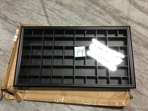 Gallery Solutions 17.9 in. W x 2.7 in. D Black Shot Glass Decorative Shelf&nbsp&nbspin good condition&nbsp