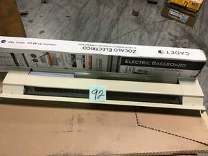 36 in. 750-Watt 240-Volt Electric Baseboard Heater in White by Cadet&nbsp&nbspin good condition&nbsp