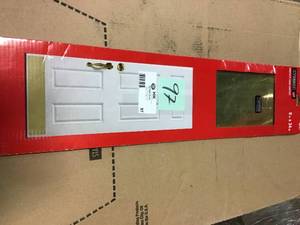 8 in. x 34 in. Bright Brass Kick Plate by Everbilt&nbsp&nbspin good condition&nbsp