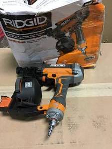 15° 1-34 in. Coil Roofing Nailer by RIDGID&nbsp&nbspin good condition&nbsp