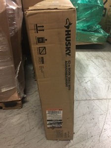 62 in. Adjustable Height Work Table in White by Husky in good condition