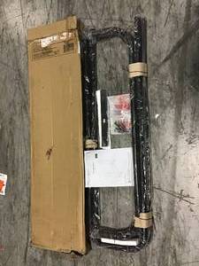 Pleasant Hearth 49-in x 13.5-in x 48-in Steel Quarter Cord Firewood Rack in good condition