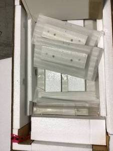 White and Stainless Steel Buffet with Hutch in good condition