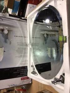 Silverton 26 in. H x 22 in. W Single Wall Mirror in Chrome by Delta in good condition