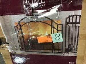 Home Decorators Salishan Collection 48 3-Panel Fireplace Screen- in good condition