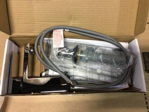 Modern Single Hole Single-Handle Bathroom Faucet in Chrome by Delta in good condition