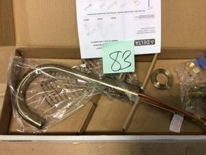 Contemporary Single-Handle Bar Faucet in Champagne Bronze by Delta in good condition