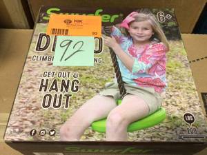 SWURFER Heavy Duty Disco Climbing Rope Swing For Kids in good condition