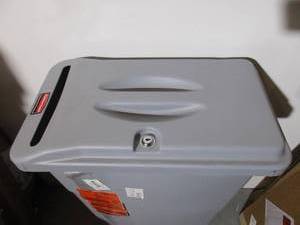 Lidded Garbage Can