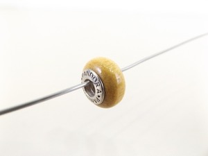 Authentic PANDORA #790705 Pau Amarelo Wood Charm Bead
