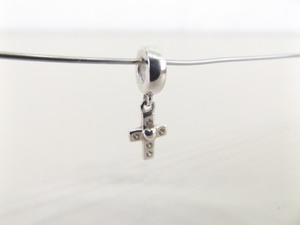 Authentic PANDORA #790355CZ Holy Cross Dangle Charm Bead