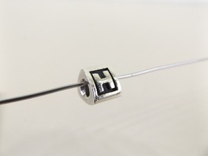 Authentic PANDORA #790323H Alphabet Letter H Charm Bead