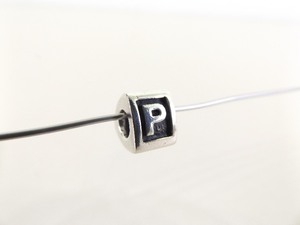 Authentic PANDORA #790323P Alphabet Letter P Charm Bead