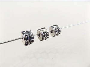 3 Authentic PANDORA #790380 CZ Tendril Clips Charm Beads