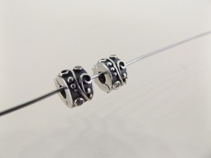 2 Authentic PANDORA #790380 CZ Tendril Clips Charm Beads