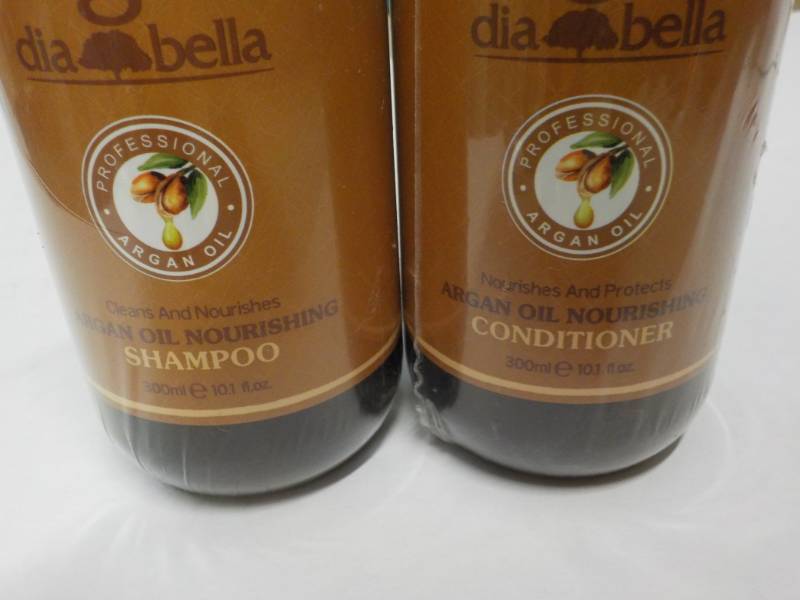 2 bottles Argan Diabella Shampoo an...