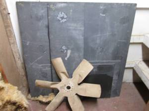 Horton fan blade and pieces of slat...