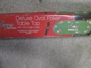 Deluxe oval poker table top...