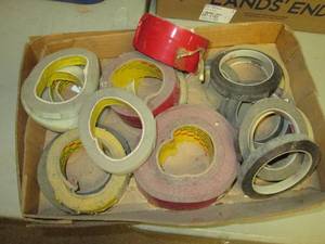 Tape rolls, assorted...