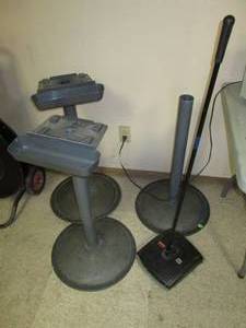 Stand bases and a hand sweeper vacu...