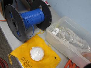 Emergency light, data cable and wre...
