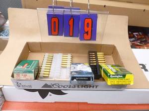 Misc ammo. 22-250, 260 vintage remington box, 32 sw. As shown.