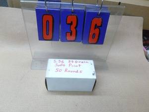 5.56 ammo. Box of 50. As shown.