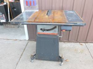 Craftsman table saw project. Is missing motor, miter & fence. As shown.