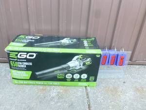 Ego 56 volt cordless blower. New condition. Includes charger but no battery. As shown.