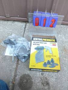 Central Pneumatic spot sand blaster. New in box. As shown.