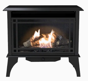 lot 2 image: New Pleasant Hearth 1000-sq ft Natural Gas or Propane Gas Stove  Fireplace