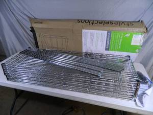 lot 28 image: New 5 Tier Wire Shelving Unit
