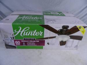 lot 29 image: New 60 Inch Ceiling Fan - No Glass