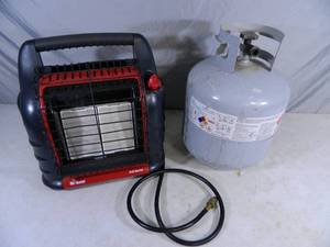 lot 50 image: Big Buddy Heater with Propane Tank