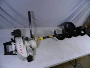 lot 51 image: Jiffy Gas Powered Ice Hole Drill  Auger with Brand New Auger