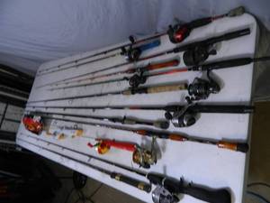 lot 54 image: 13 Fishing Rods