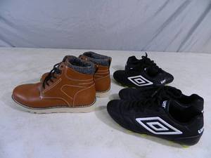 lot 58 image: 3 New Pairs Youth Shoes and Cleats