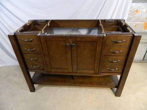 lot 93 image: New Allen and Roth Kingscote Bathroom Vanity - Needs TLC