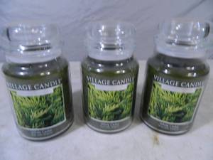 lot 111 image: 3 New Double Wick Candles